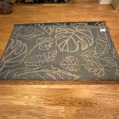 Blue and White Rug