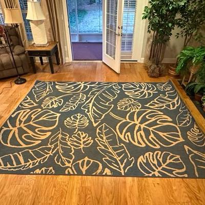 Blue and White Rug