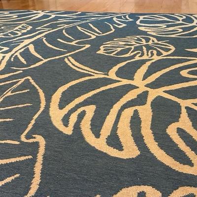 Blue and White Rug