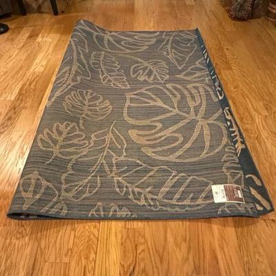 Blue and White Rug