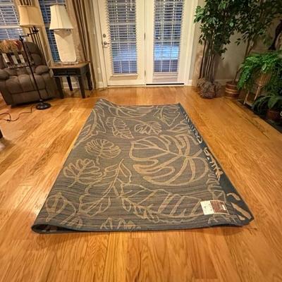 Blue and White Rug