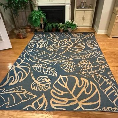 Blue and White Rug
