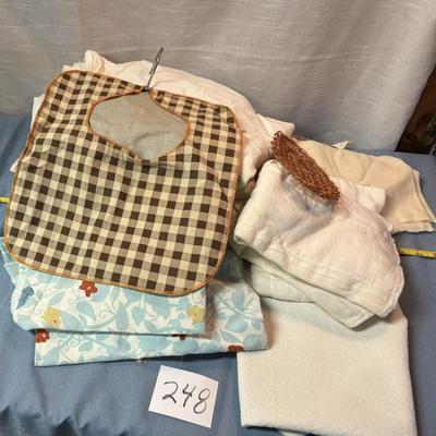 Vintage Clothes Pin Bag and Material