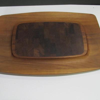 Teak Denmark Dansk IHQ Teak Wood Tray Platter