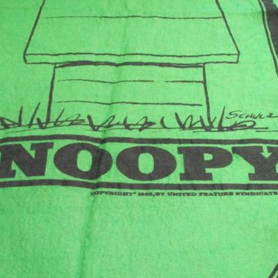 Vintage Snoopy Felt Banner 1960's 33" x 15"