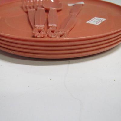 Vintage Worcester Toy Company Plastic Dishes