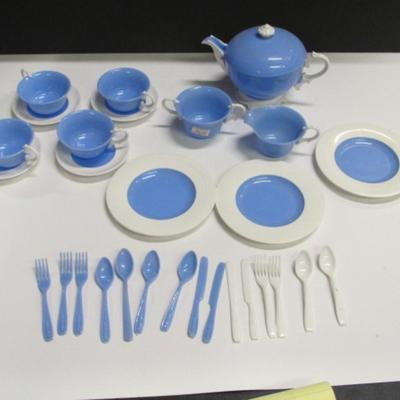 Vintage Banner Plastic Tea Set