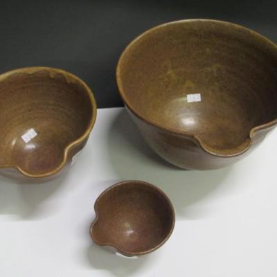 Signed Hand Made Mixing Bowls