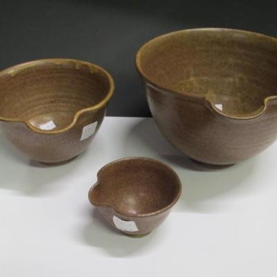 Signed Hand Made Mixing Bowls