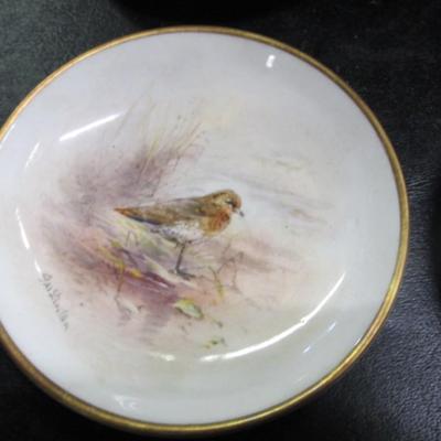 3 1/2" Royal Worcester China Bird Plates