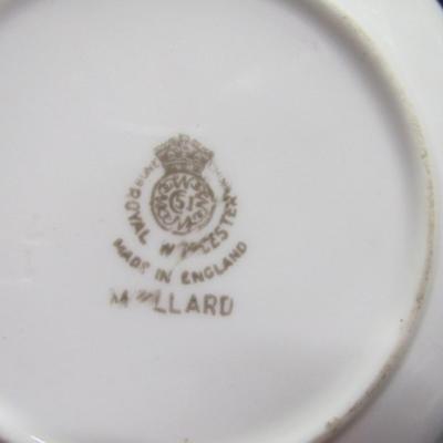 3 1/2" Royal Worcester China Bird Plates