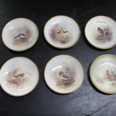 3 1/2" Royal Worcester China Bird Plates