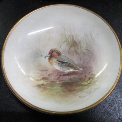3 1/2" Royal Worcester China Bird Plates