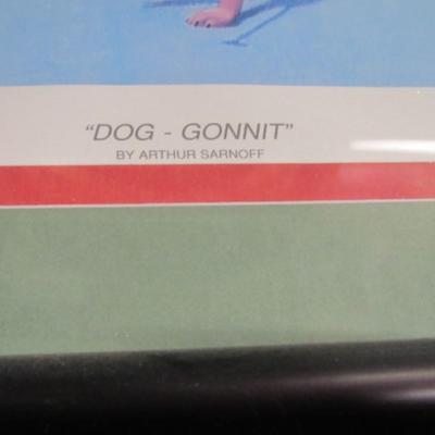 Tuff Ruff Novelty Art Print Dogs Golfing 14 1/4" x 11 1/4"