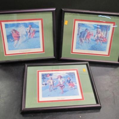 Tuff Ruff Novelty Art Print Dogs Golfing 14 1/4" x 11 1/4"