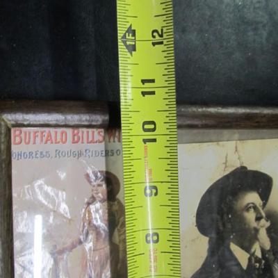 Annie Oakley Print & Buffalo Bill Antique Memorabilia Card Stock Menu