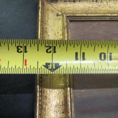 Antique Framed Painting Approx 12 1/2" x 9 3/4" There Is A Name On The Back