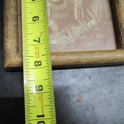Framed Navajo Gayetenito & Squaw Wittick Photo 6" x 8"