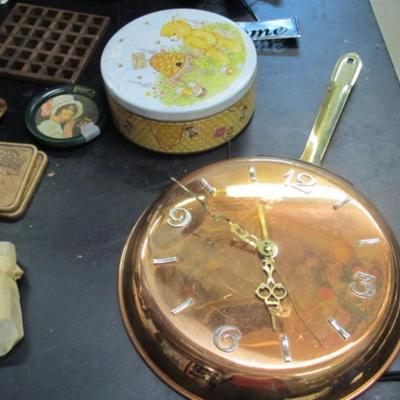 Home Accessories Mosaic Candle Holder Wall Shelf Wall Skillet Clock