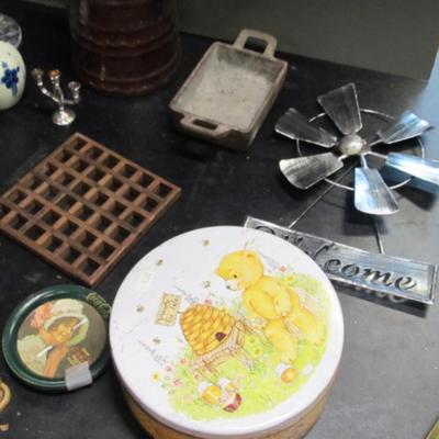 Home Accessories Mosaic Candle Holder Wall Shelf Wall Skillet Clock