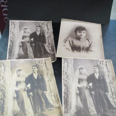 Antique Bride & Groom Portraits