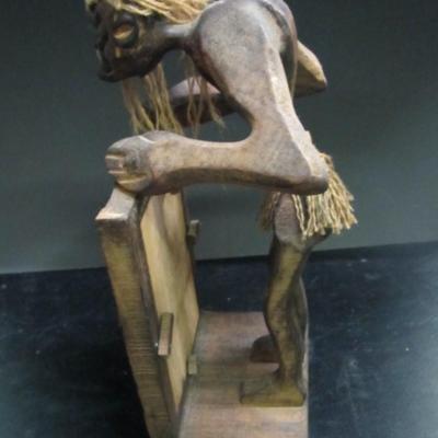 Vintage African Tribe Primitive Hand Carved Photo Frame Vintage African Tribe Primitive Hand Carved Photo Frame