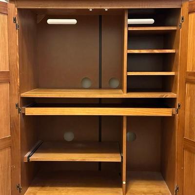 Computer Desk with Shelves