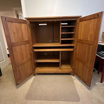 Computer Desk with Shelves