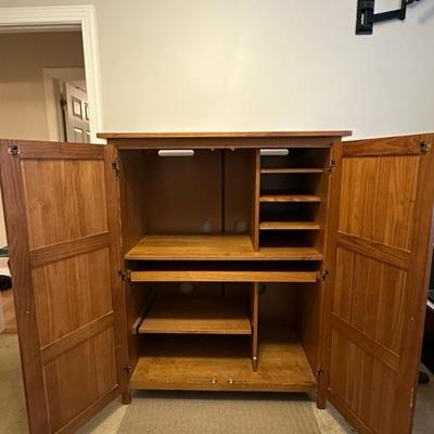 Computer Desk with Shelves