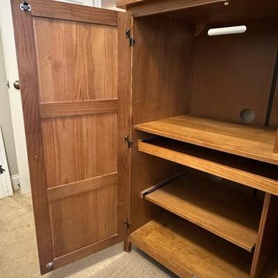 Computer Desk with Shelves