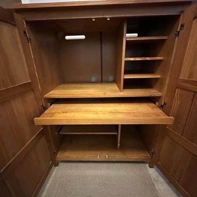 Computer Desk with Shelves