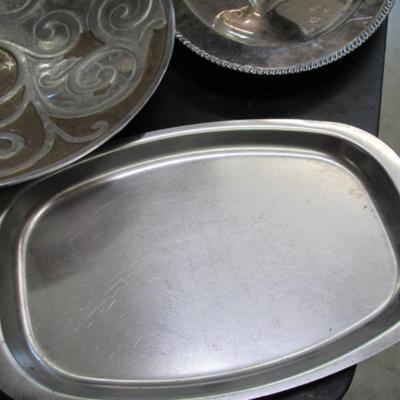 Hand Made Simply Designz Dish Reed & Barton Decorative Serving Tray & Several Platters