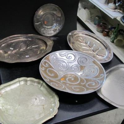 Hand Made Simply Designz Dish Reed & Barton Decorative Serving Tray & Several Platters