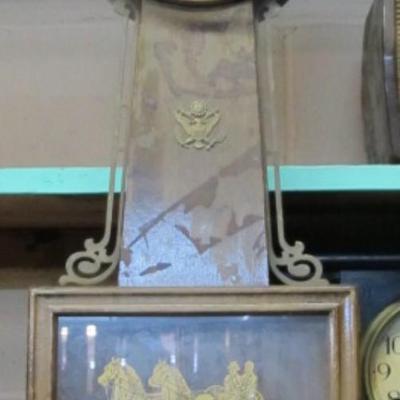 Antique Somerset Sessions Wooden Banjo Clock
