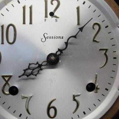 Antique Somerset Sessions Wooden Banjo Clock