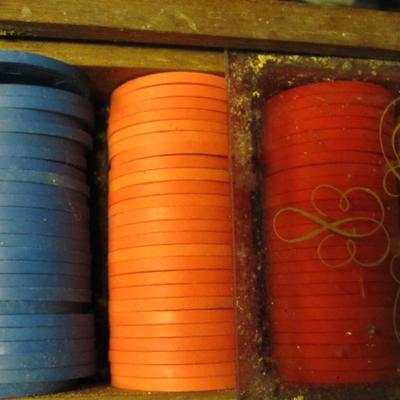 Official Casino Gaming Chips Las Vegas West San Diego CA Vintage Original Box