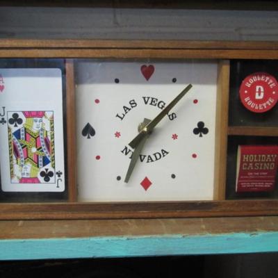 Vintage Casino Las Vegas Souvenir Wall Clock