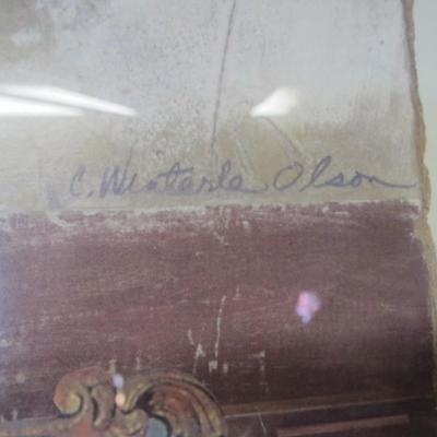 C. Winterle Olson Signed Litho Approx 19 1/2" x 27 1/2"