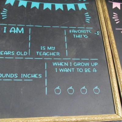My First Day Of Chalk Boards