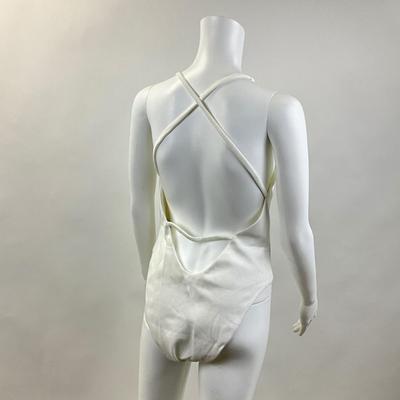 280 GAUGE 81 Lille Open Back Ribbed Stretch Cotton Jersey Bodysuit