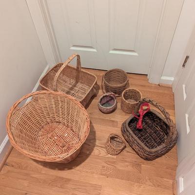 Assortment Of Baskets Various Sizes