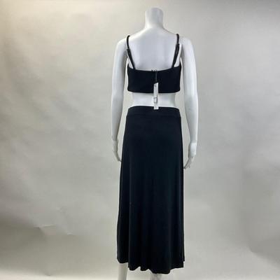 282 New WHIMSY + ROW Women's Finn Skirt Black Rib