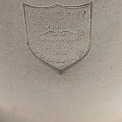 Hand Made Maple City Pottery Jug & Connecticut Bowl #2