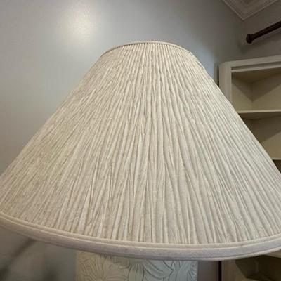 Two Beautiful Matching Floral Patterned Lamps