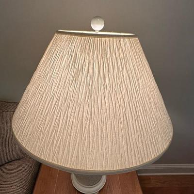 Two Beautiful Matching Floral Patterned Lamps