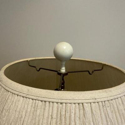 Two Beautiful Matching Floral Patterned Lamps