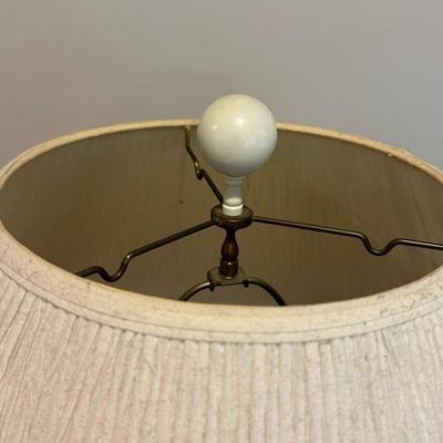 Two Beautiful Matching Floral Patterned Lamps