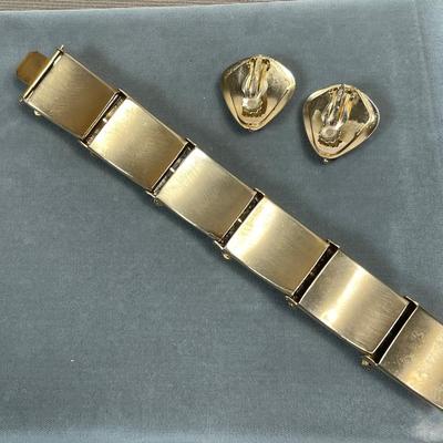 Chunky Vintage Bracelet and earrings