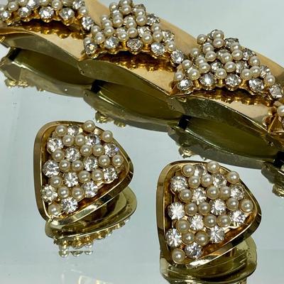 Chunky Vintage Bracelet and earrings
