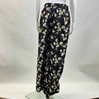 286 OFF WHITE Floral Design Jogger Pants